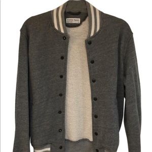 American Apparel Grey and White Varsity style coat